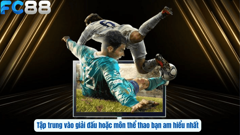 Tập trung vào giải đấu hoặc môn thể thao bạn am hiểu nhất